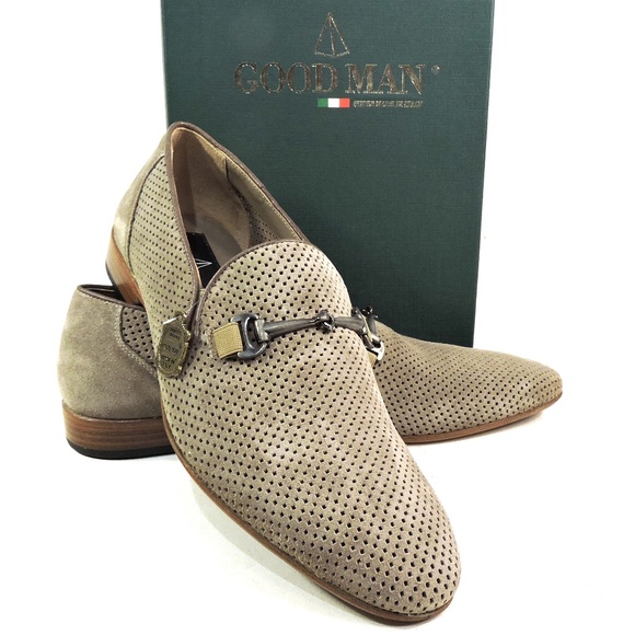 GOODMAN ?? MEN\'S BROWN SOFT SUEDE COMFORT SUMMER LOAFERS